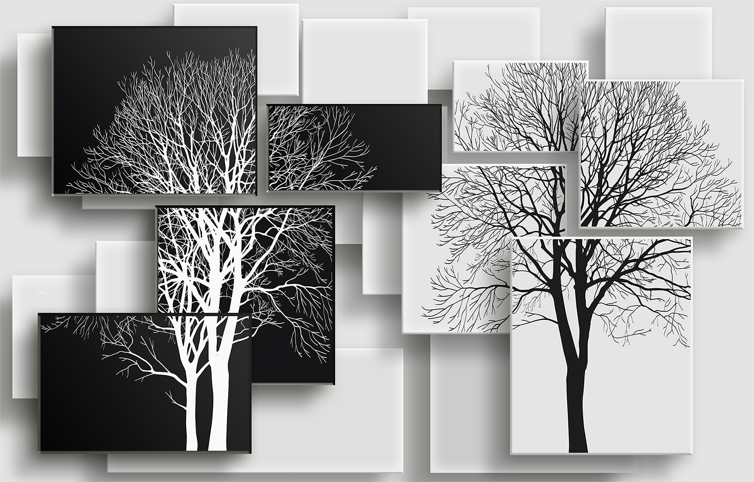 Фотообои 3Д деревья